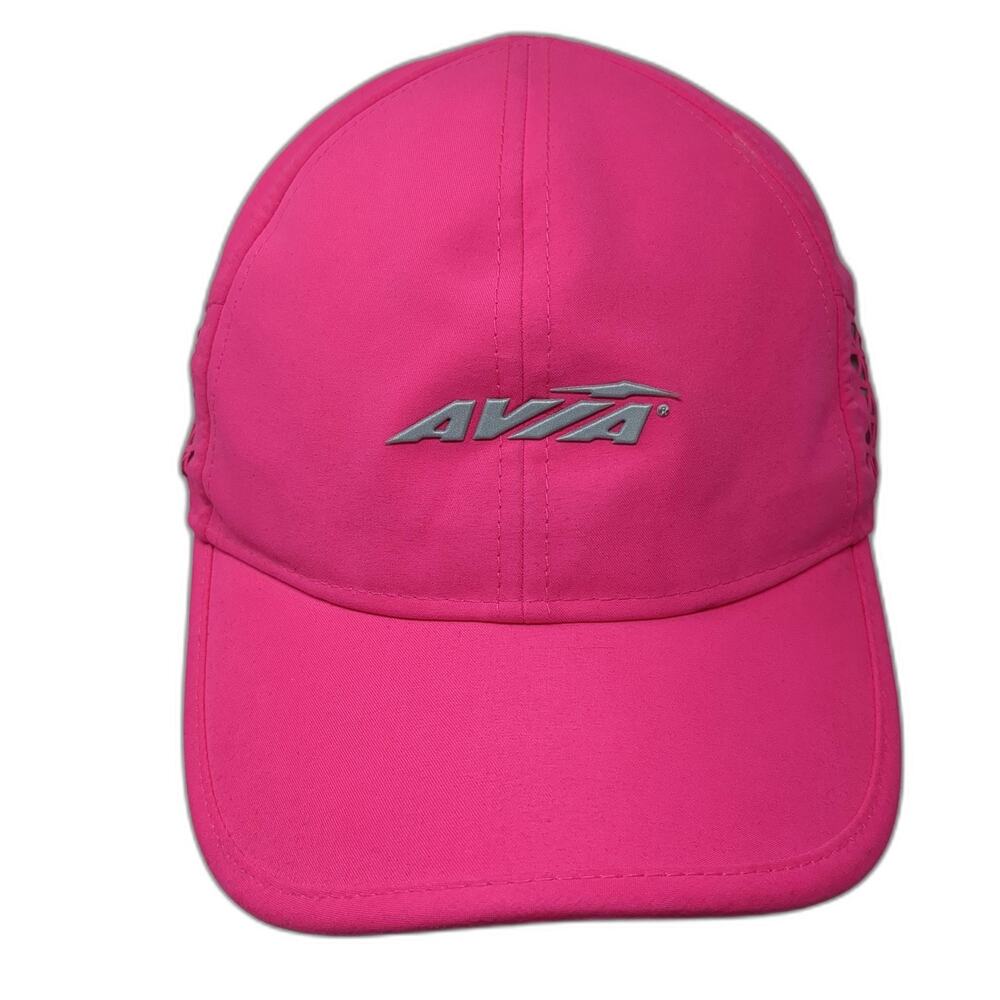 Avia Strapback Hat Pink One Size Adjustable Laser Cut Outdoor 6 Panel